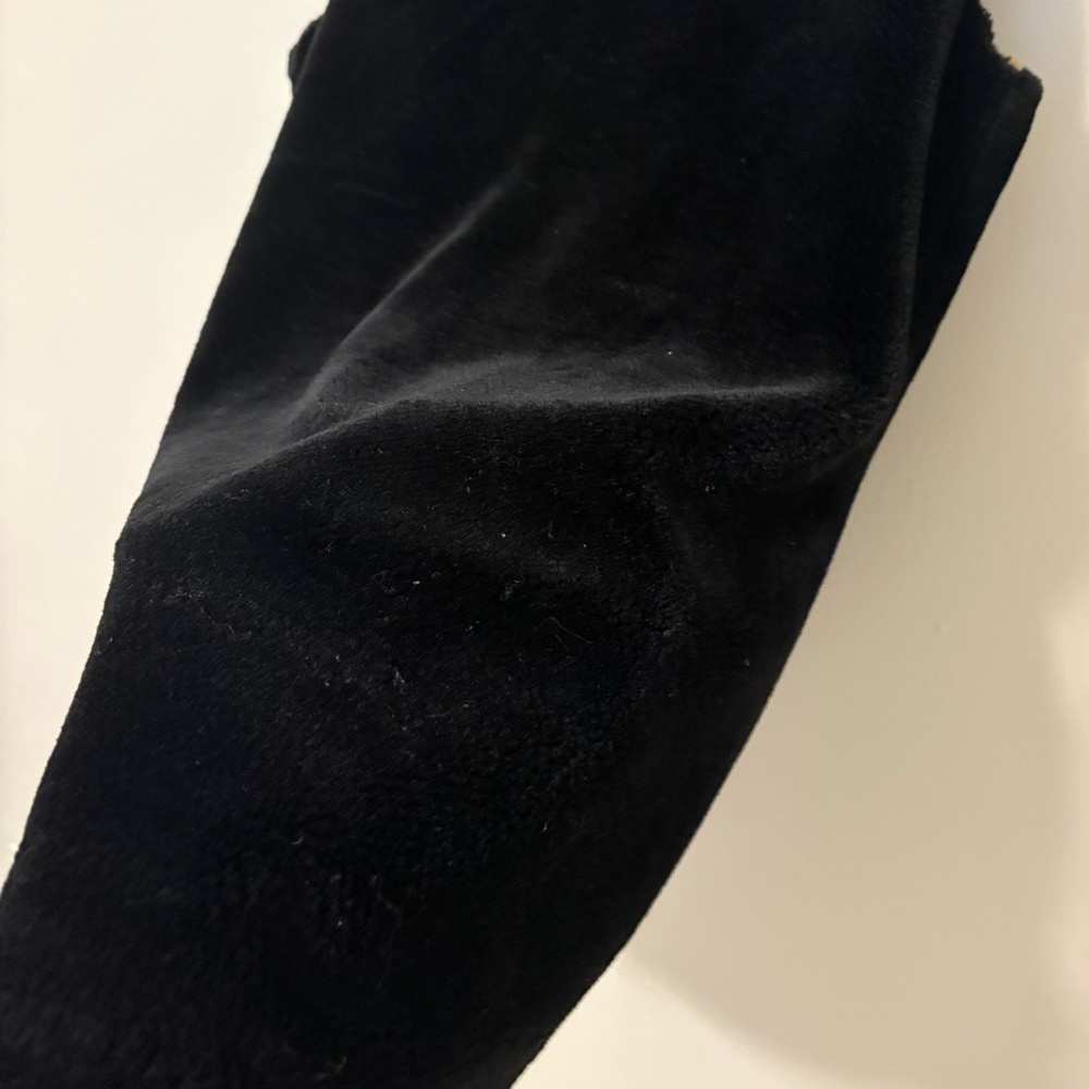 Women's black velvet vest S - Picture 5 of 10